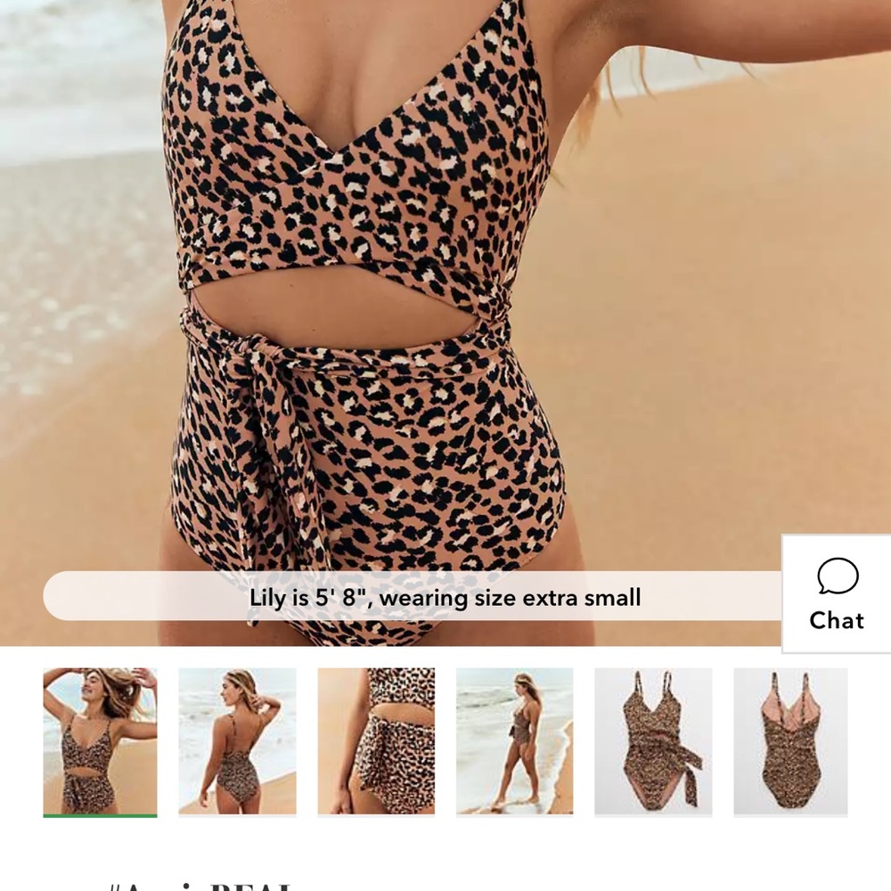 Aerie wrap one piece swimsuit